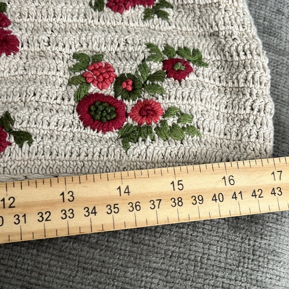 ZARA Floral Crochet Crop Top - Picture 9 of 10